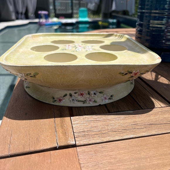 Vintage Partylite Candle Holder Terrace Blossom -Tea Lights - Picture 2 of 14